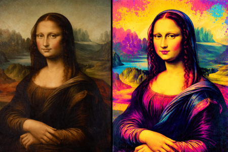 Art Essentiel - Mona Lisa Orginal Versus Pop Art