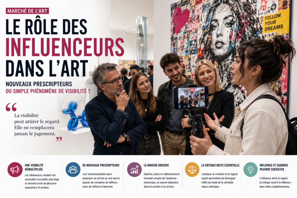 Le rôle des influenceurs dans l’art : nouveaux prescripteurs ou simple phénomène de visibilité ?