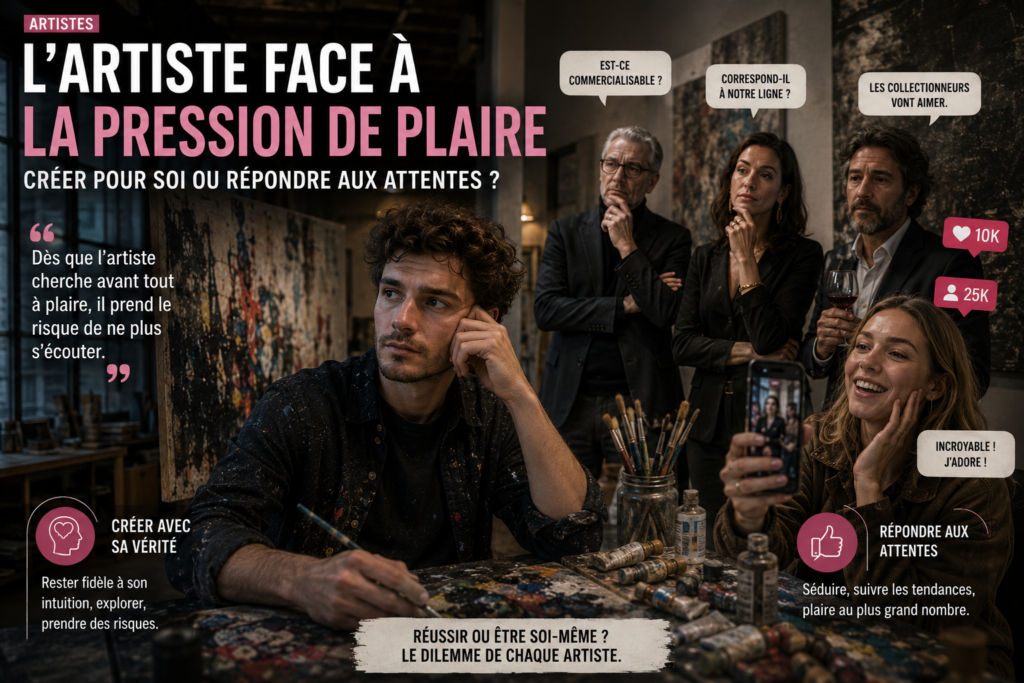L’artiste face à la pression de plaire : créer pour soi ou répondre aux attentes ?