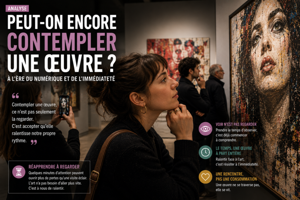 Peut-on encore contempler une œuvre ?
