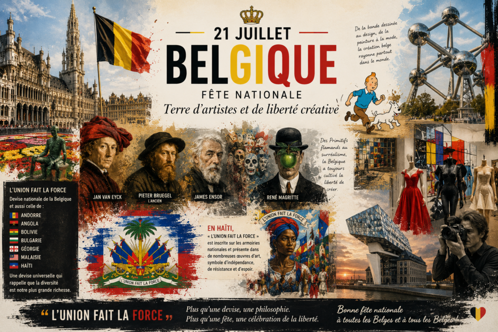 21 juillet : la Belgique, terre d’artistes et de liberté créative