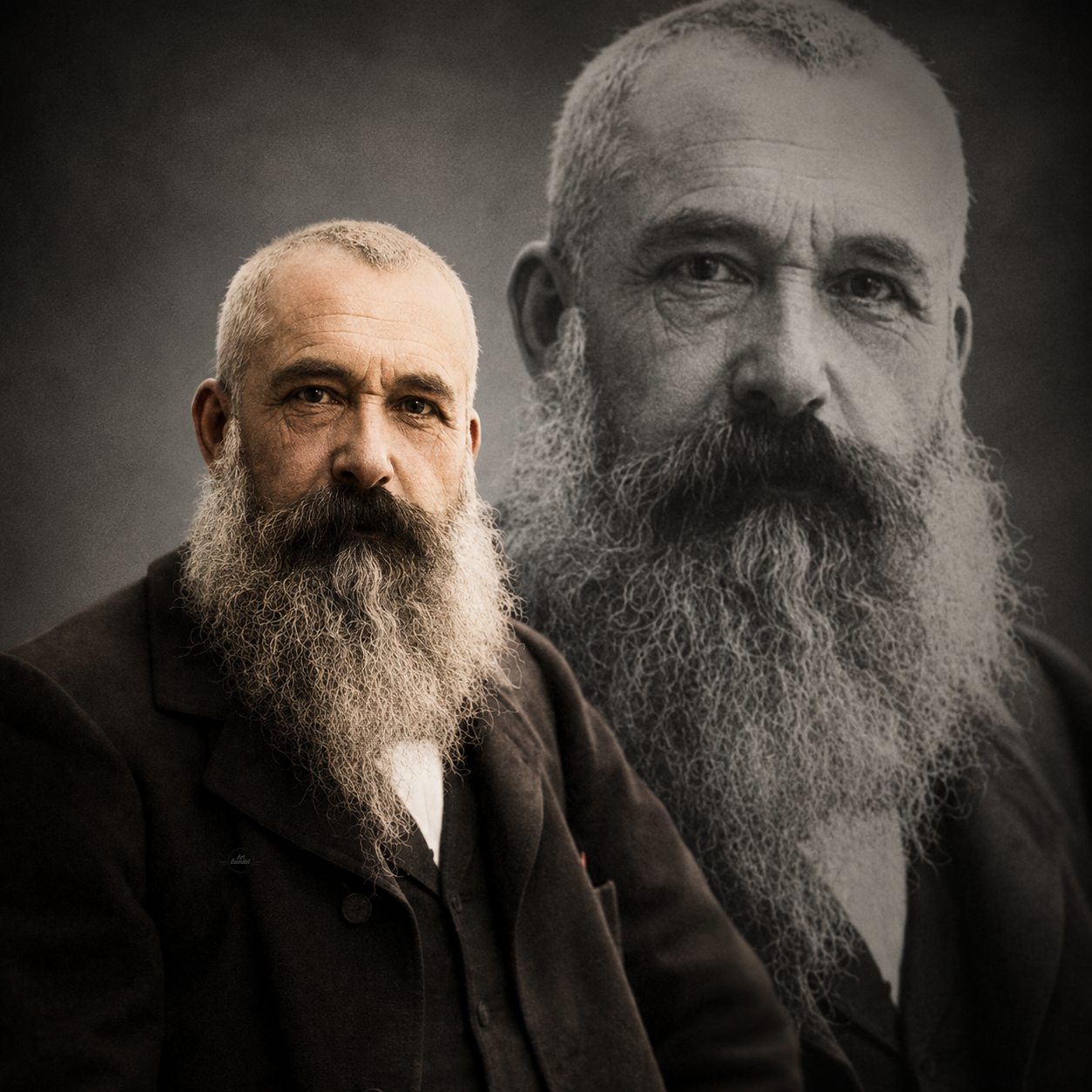 Portrait illustré de Claude Monet