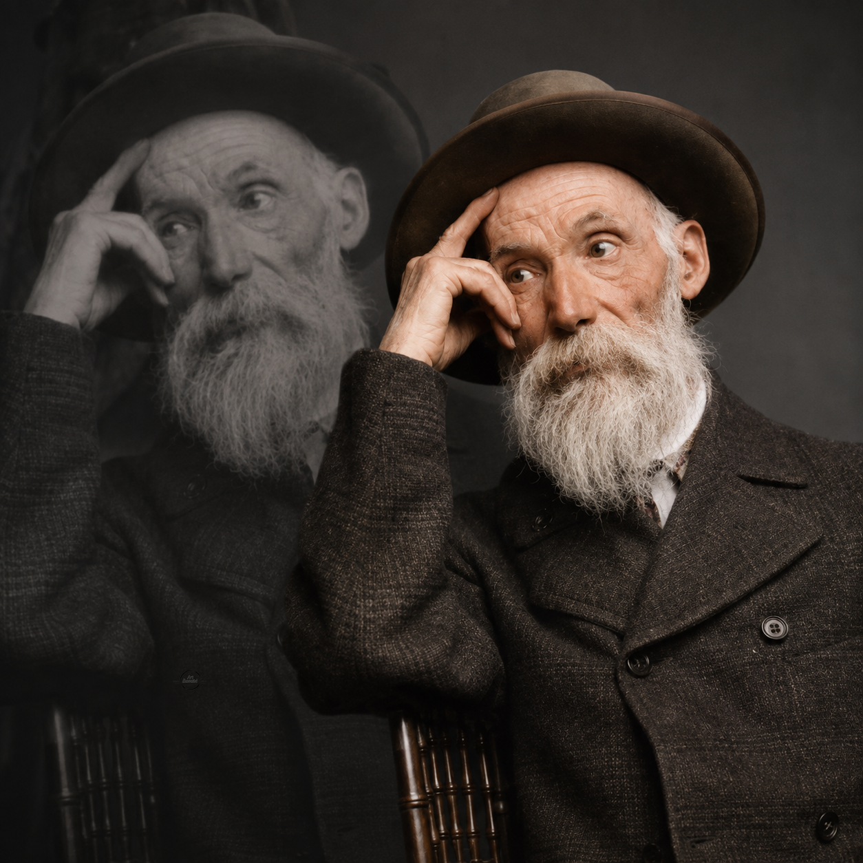Portrait photographique de Pierre-Auguste Renoir vers 1910