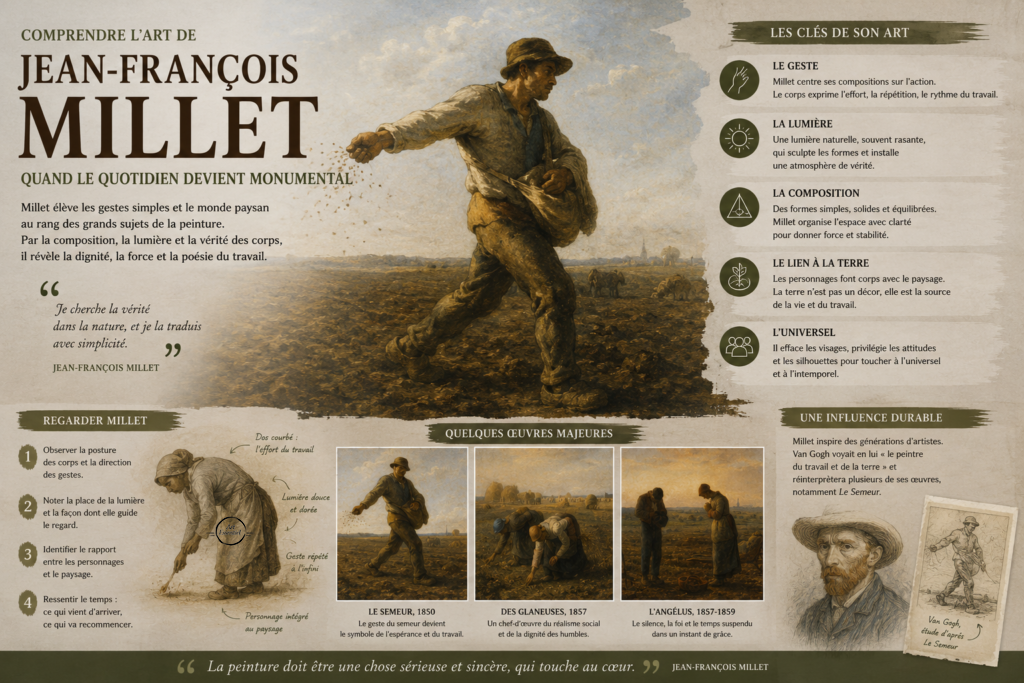 Comprendre l’art de Jean-François Millet : quand le quotidien devient monumental